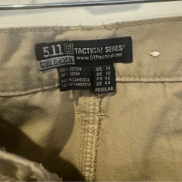 Women’s 5.11 511 tactical series, BDUs, Police Pants Khaki size 14 - Picture 6 of 13